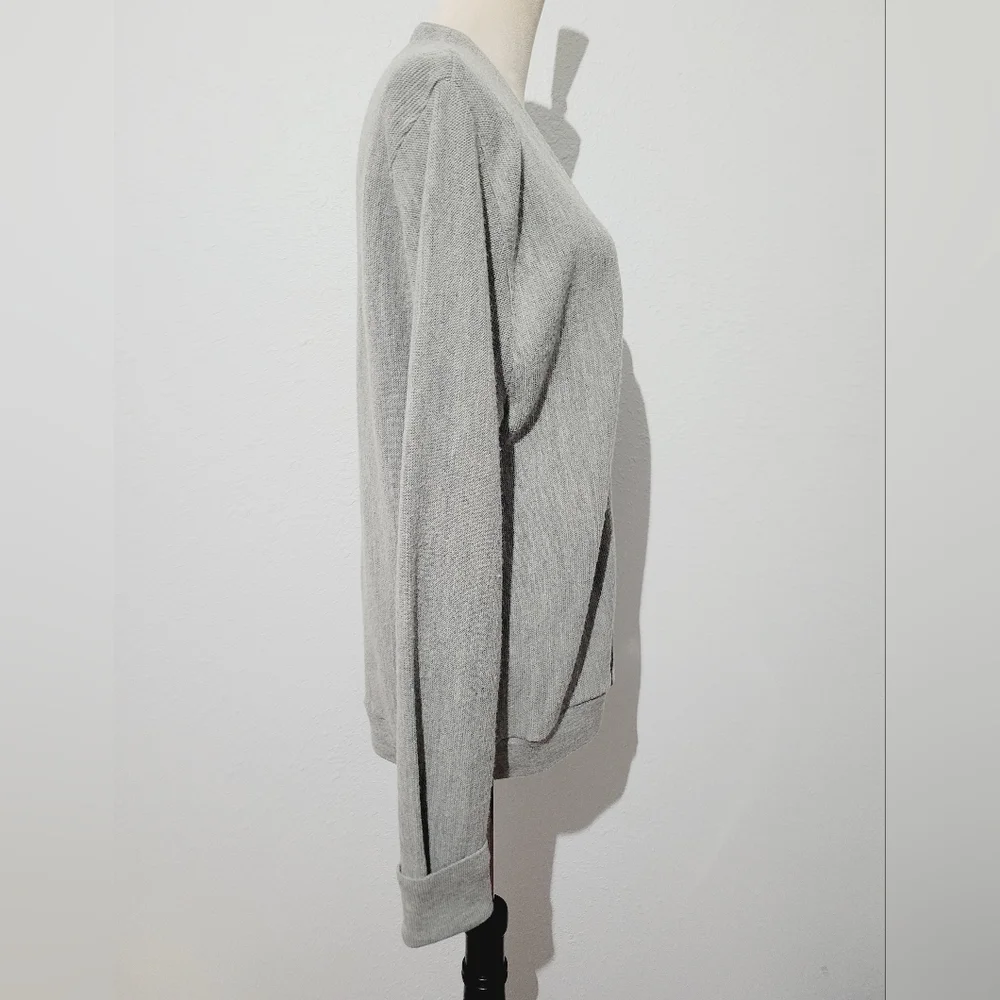 Heritage USA Men’s Cardigan Sweater Size XL Gray Wool Blend Vintage Made In USA
